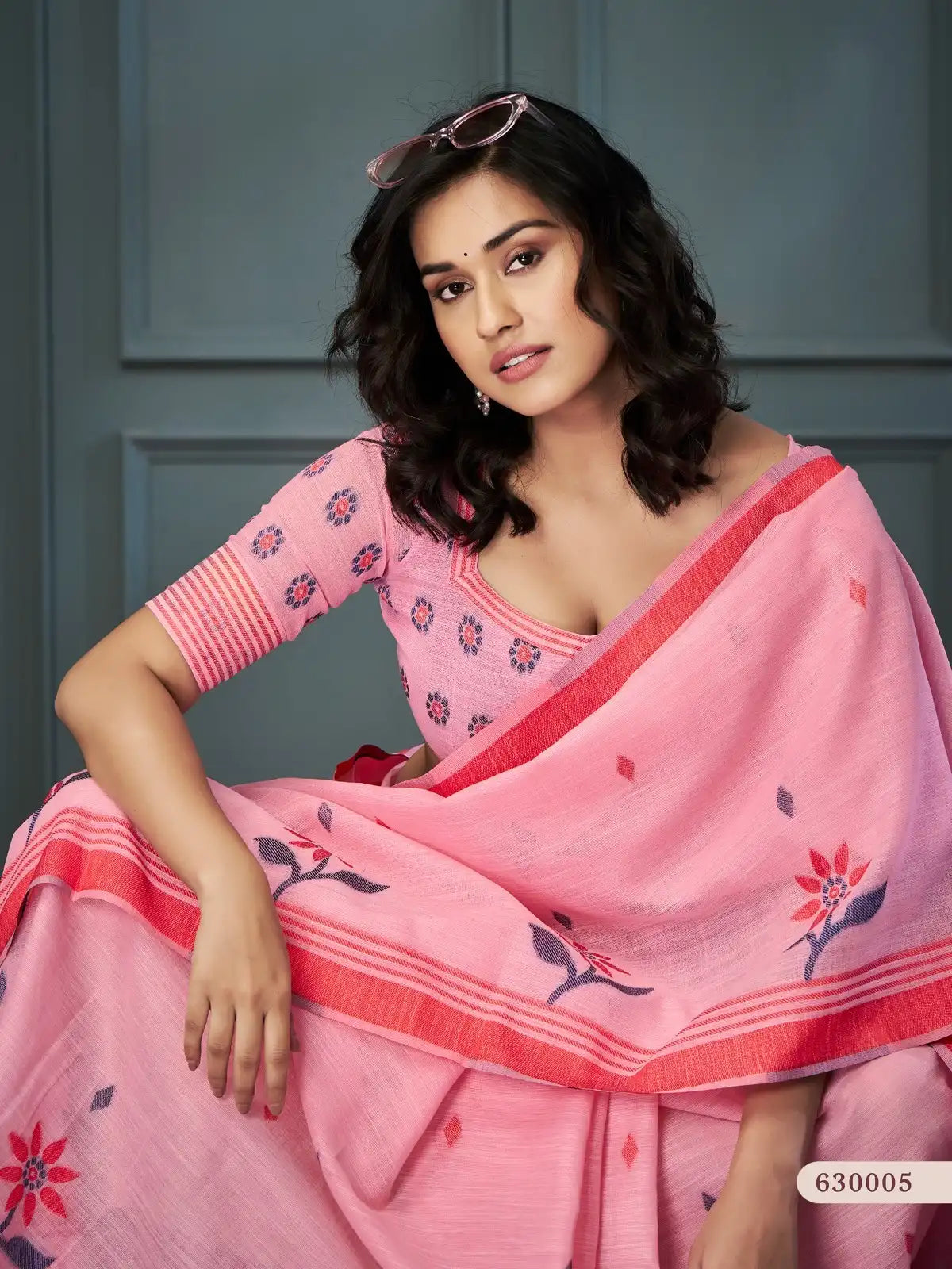 RajPath Fabrics Offers Sarees Made From Handloom Linen Featuring Exquisite Weaving That Reflects Skilled Craftsmanship