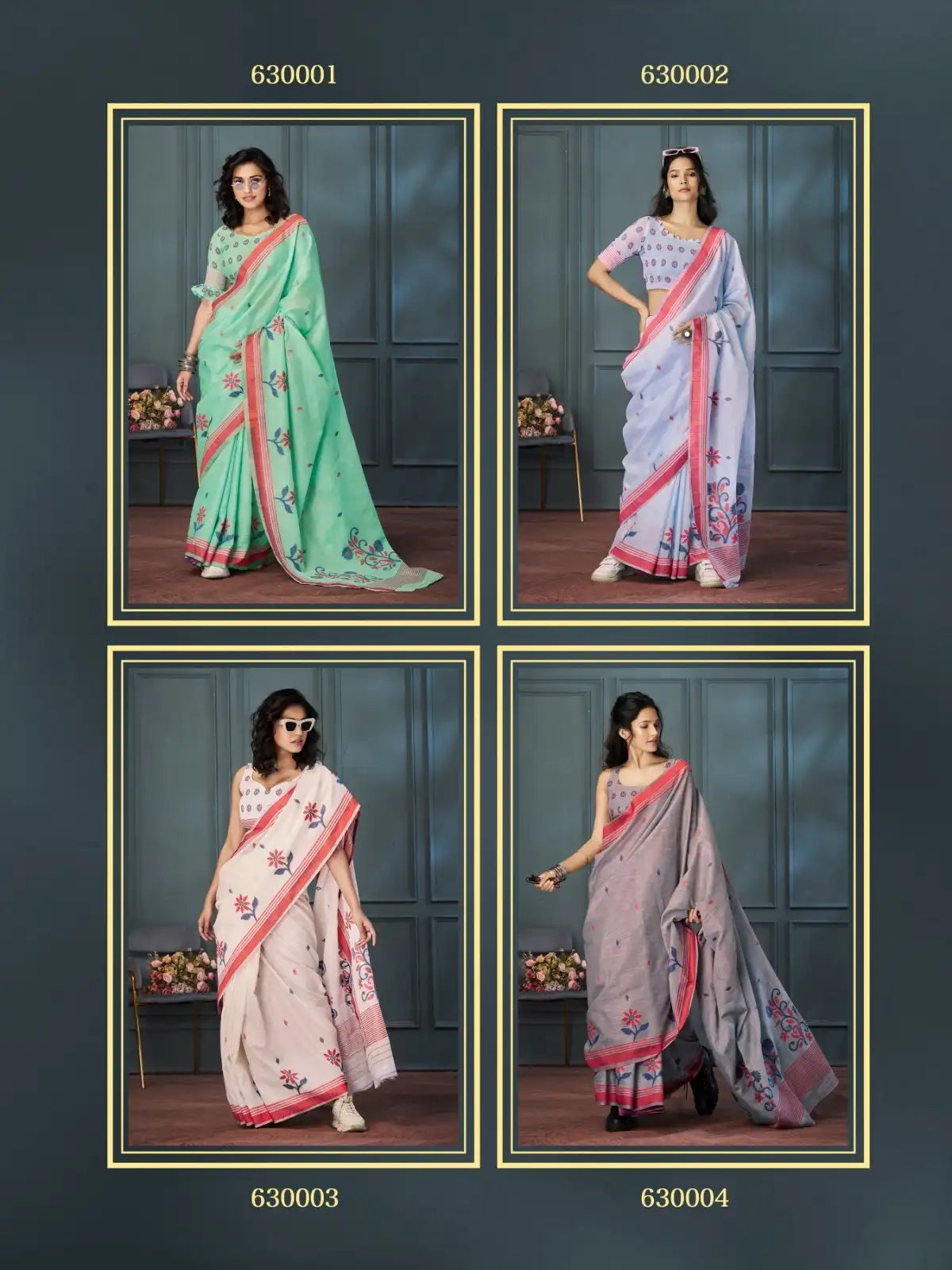 RajPath Fabrics Offers Sarees Made From Handloom Linen Featuring Exquisite Weaving That Reflects Skilled Craftsmanship