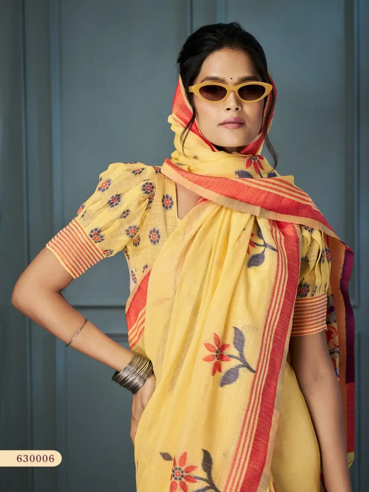 RajPath Fabrics Offers Sarees Made From Handloom Linen Featuring Exquisite Weaving That Reflects Skilled Craftsmanship