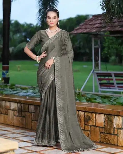 Suma Designer Sarees Showcase Intricate Rangoli And Swarovski Detailing On The Saree And Border