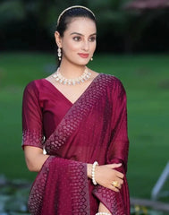 Suma Designer Sarees Showcase Intricate Rangoli And Swarovski Detailing On The Saree And Border