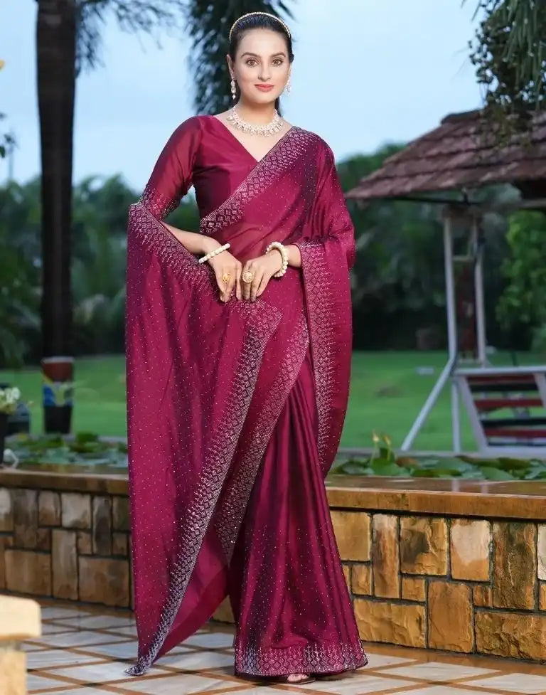 Suma Designer Sarees Showcase Intricate Rangoli And Swarovski Detailing On The Saree And Border