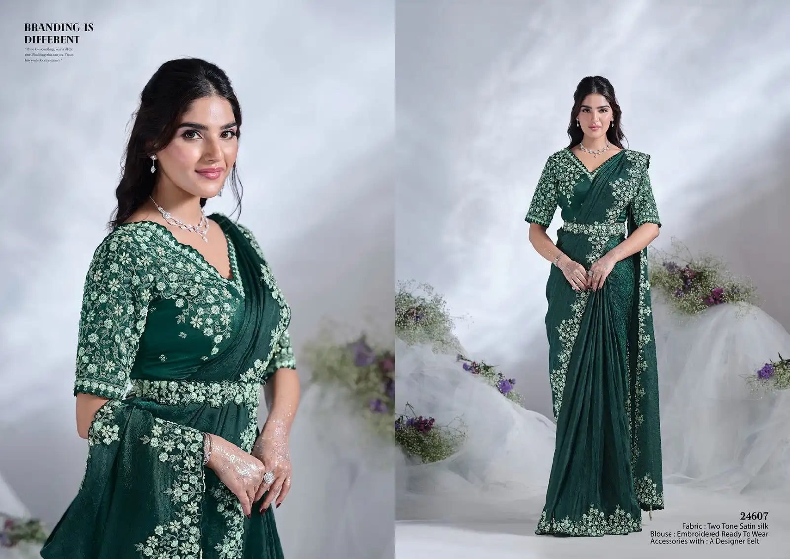Mahotsav Sarees Crafted From Crepe Satin Silk Combine Luxurious Texture With Elegant Drape
