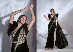 Mahotsav Sarees Crafted From Crepe Satin Silk Combine Luxurious Texture With Elegant Drape