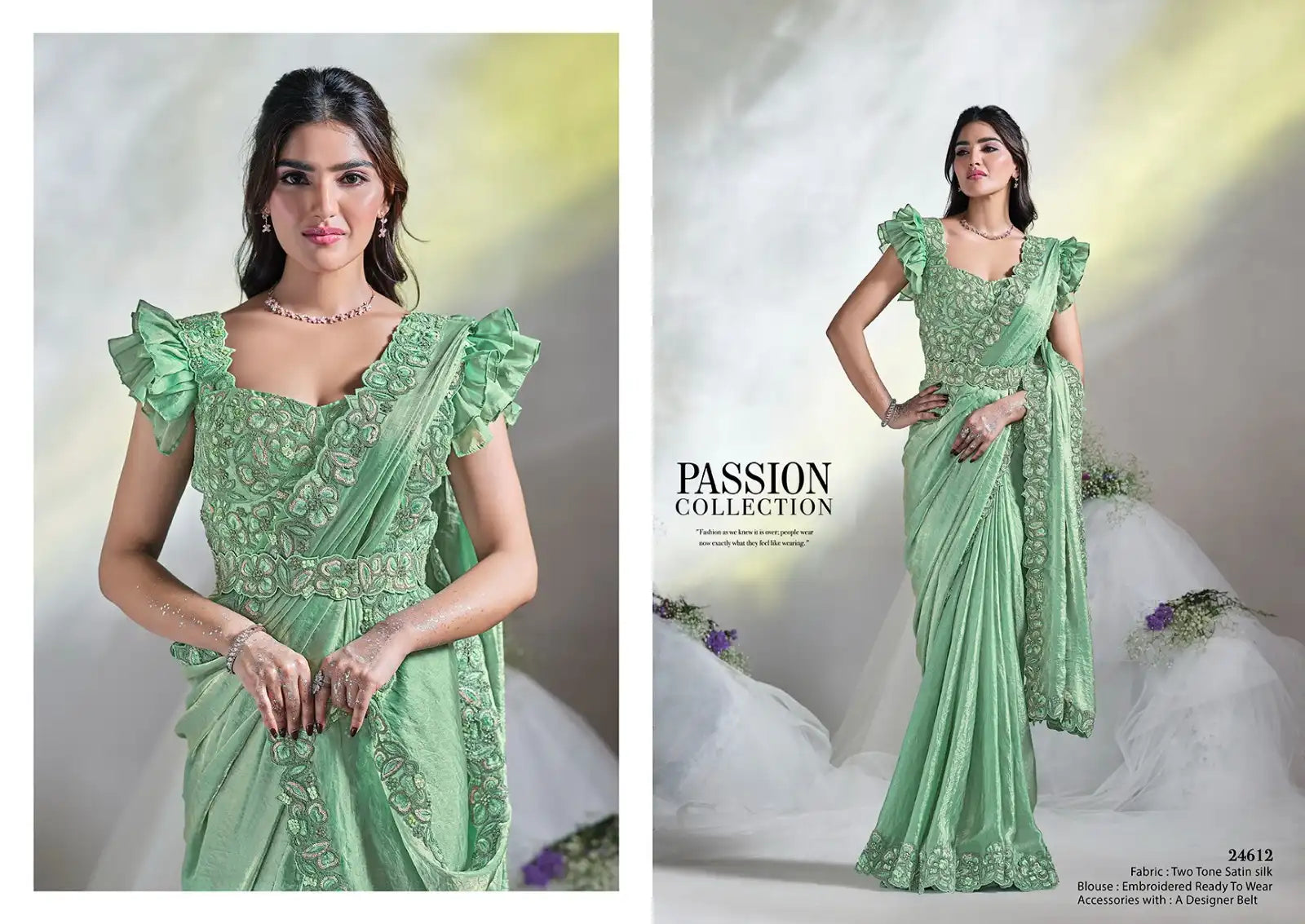 Mahotsav Sarees Crafted From Crepe Satin Silk Combine Luxurious Texture With Elegant Drape