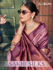 Gobuni Sarees Crafted With Zari Silk Blend Traditional Artistry And Luxurious Fabric Offering A Rich Texture