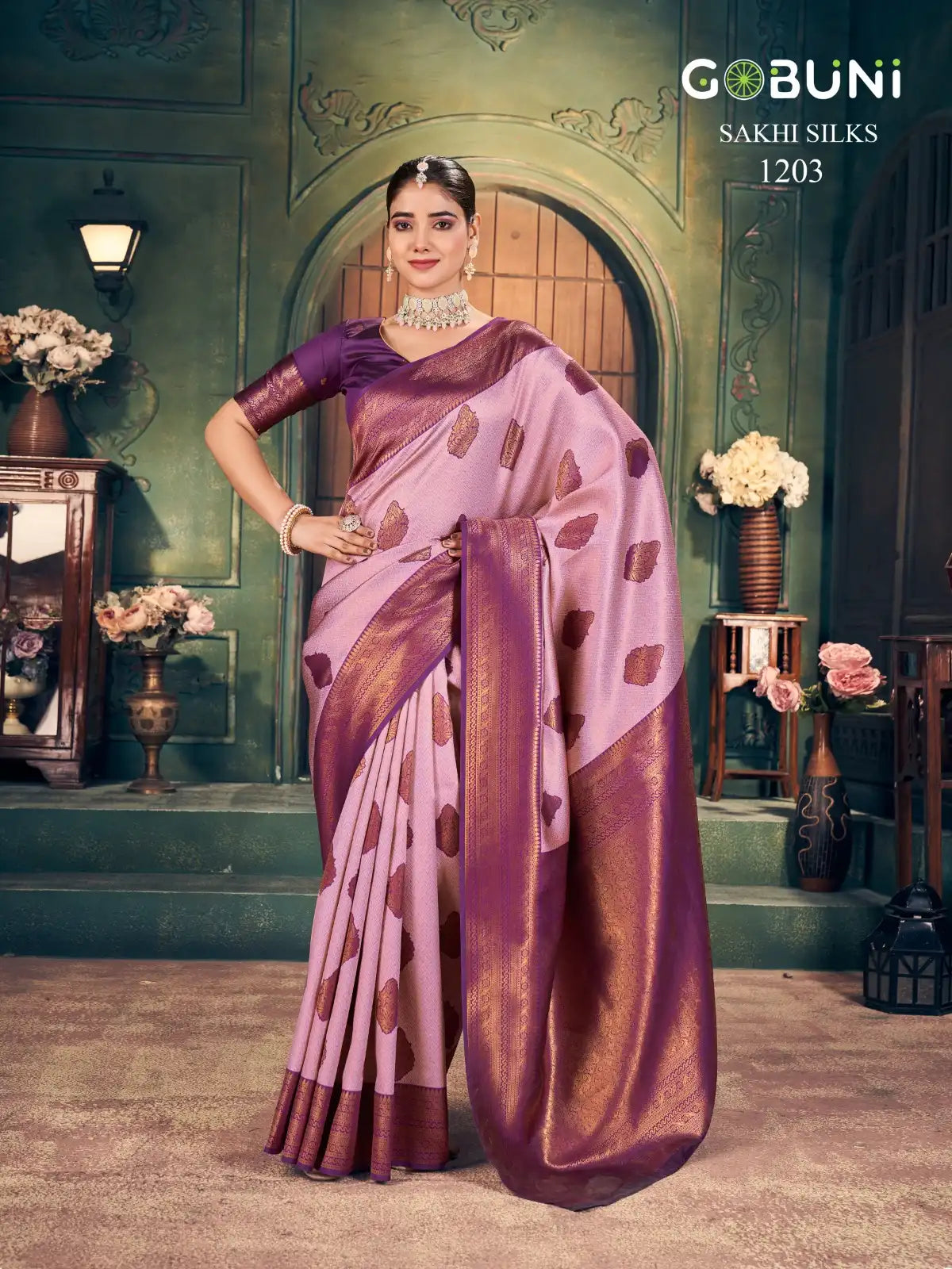 Gobuni Sarees Crafted With Zari Silk Blend Traditional Artistry And Luxurious Fabric Offering A Rich Texture