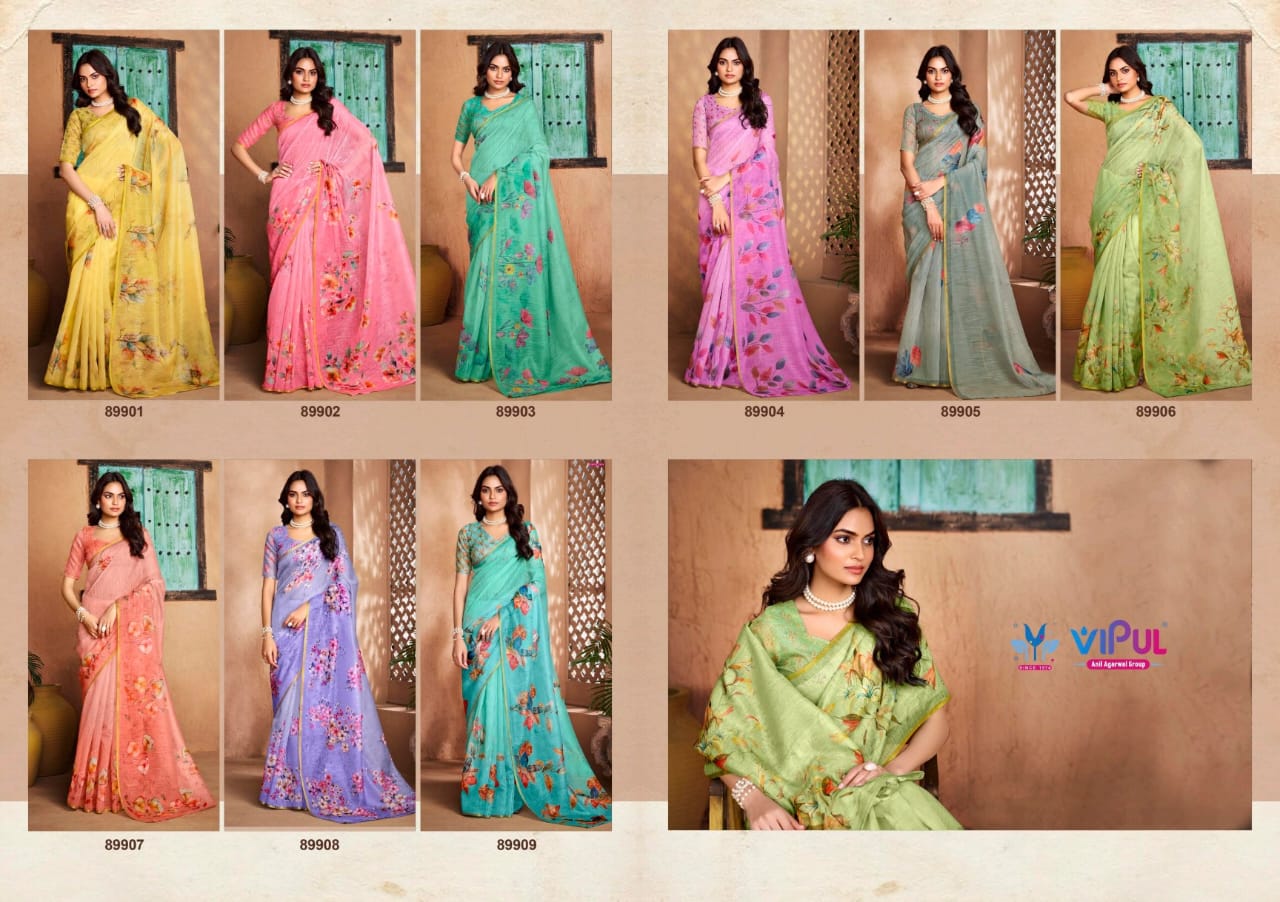 Vipul Saree Floral Printed Collection – Elegant and Vibrant Sarees