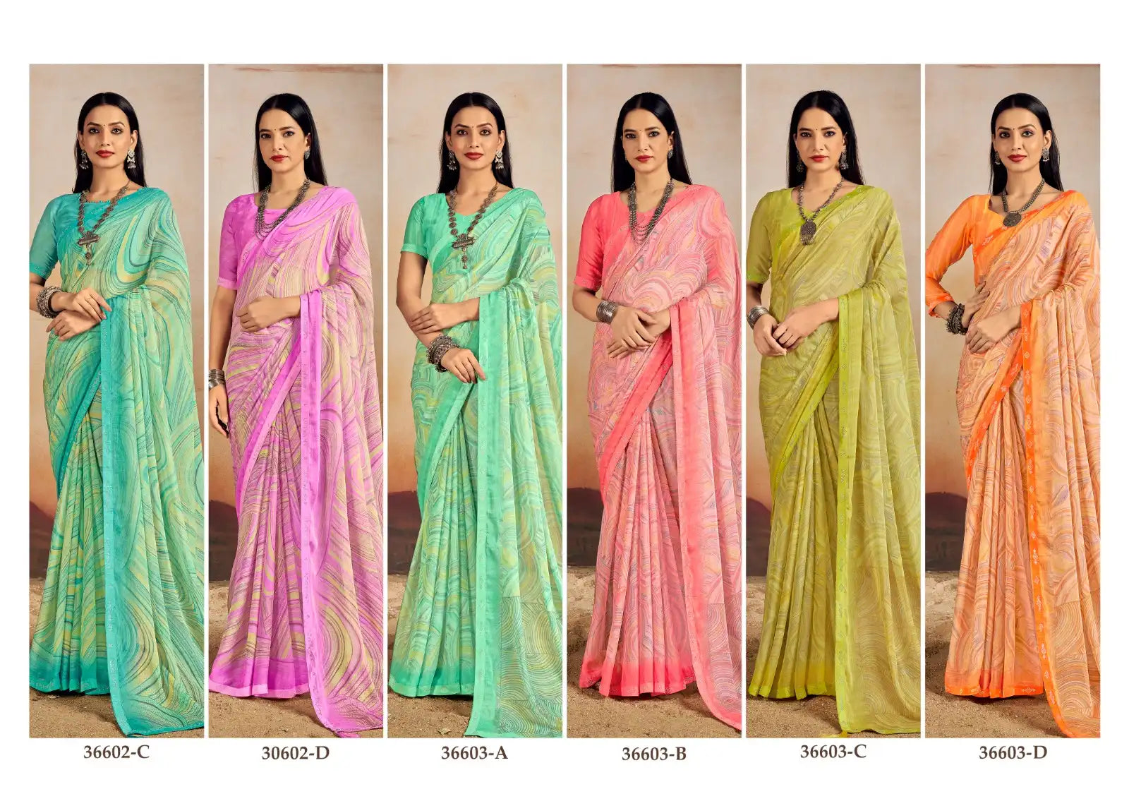 Ruchi Chiffon Saree Features A Delicate Chiffon Fabric Enhanced With A Border Embellished With Crystal