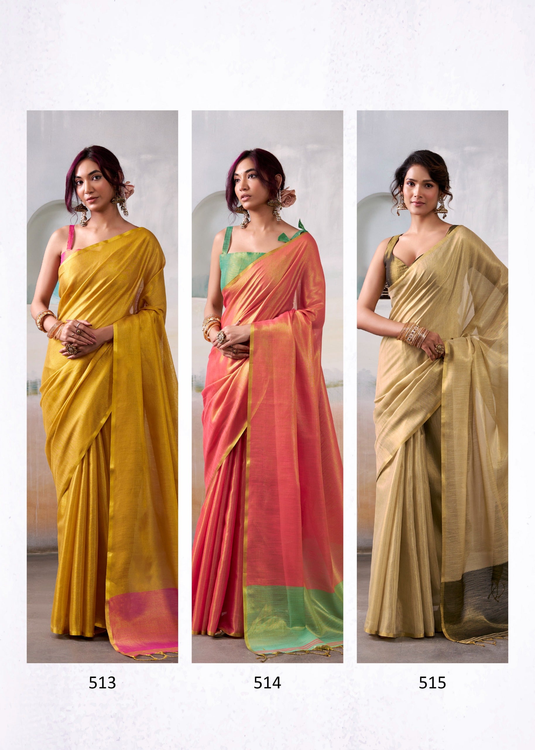 Rajpath Fabrics Sarees With Pure Handloom Tissue Sarees With Vibrant Color