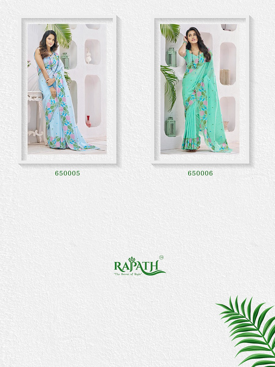 RAJPATH FABRICS Floral Print Saree Collection