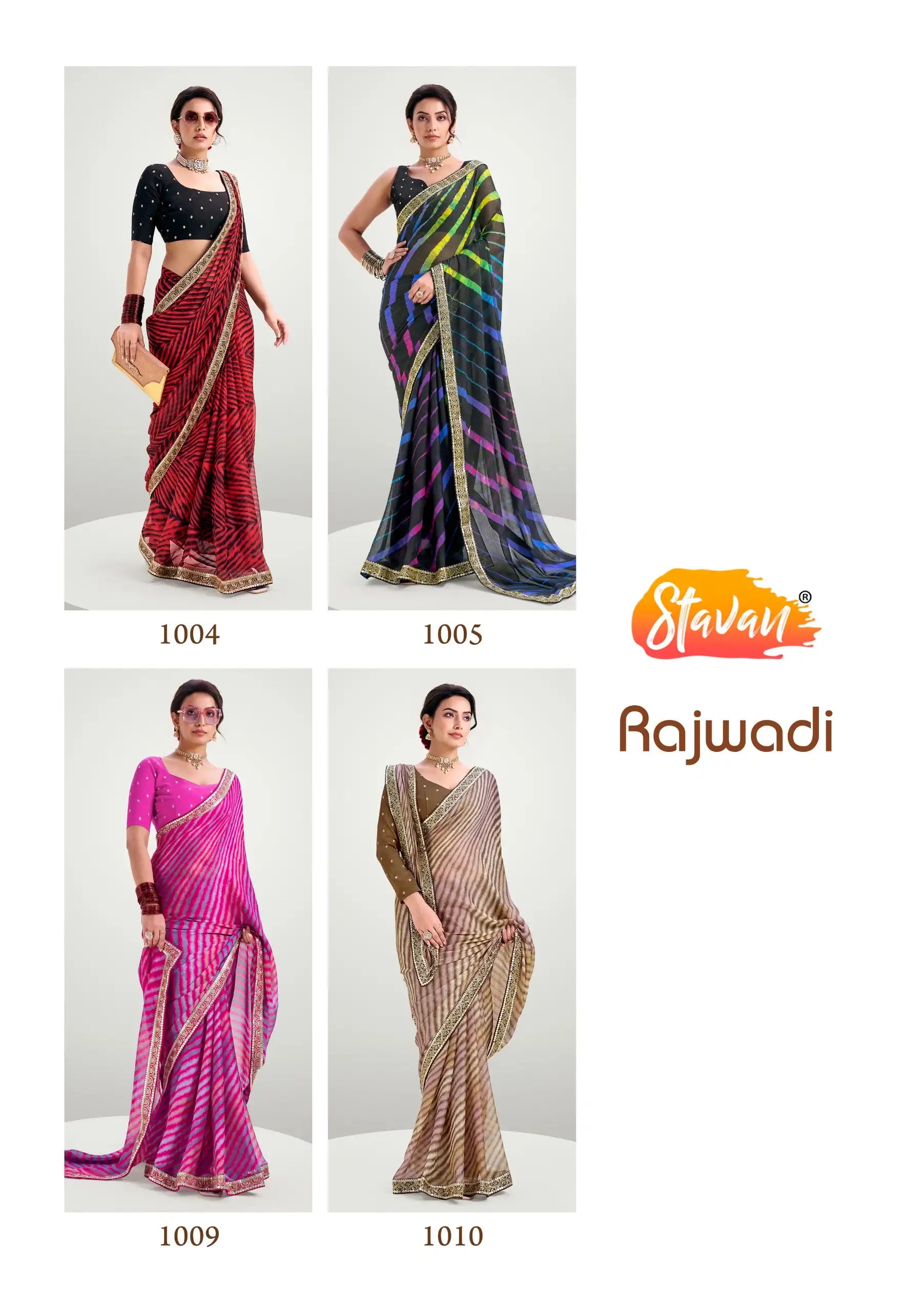 Stavan Sarees Feature A Silky Fabric That Drapes Gracefully Providing Both Comfort And Elegance