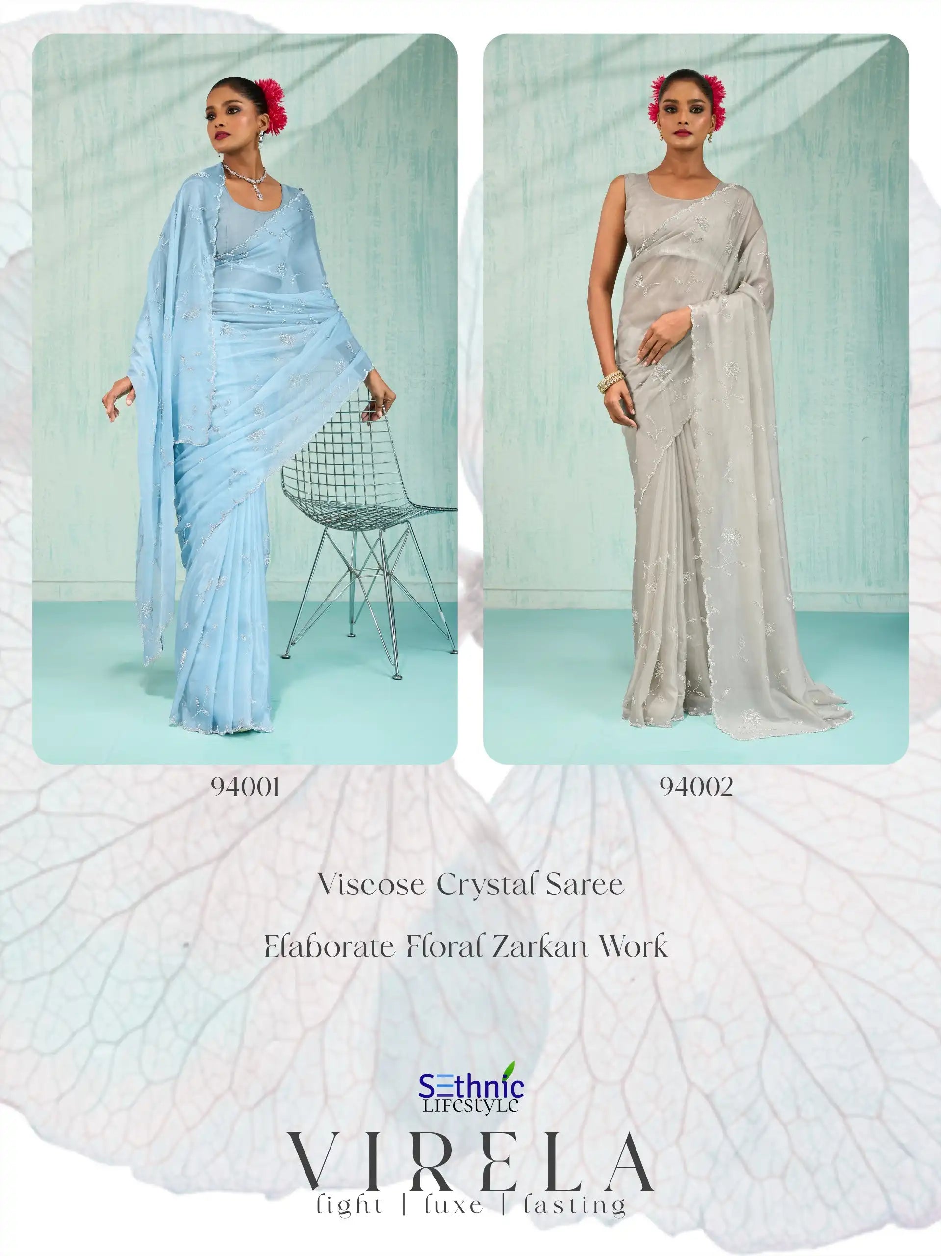 Sethnic Lifestyle Sarees Crafted From Crystal Viscose Blend Elegance With Comfort