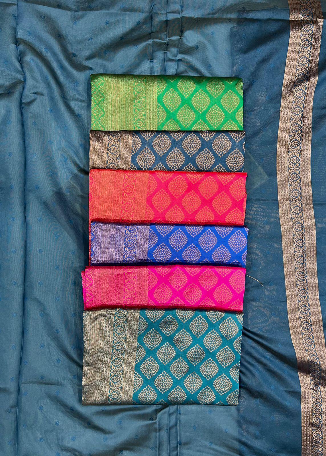 Kp Creation Sarees Are Crafted From Soft Lichi Silk Sarees With Rich Jacquard Work Across