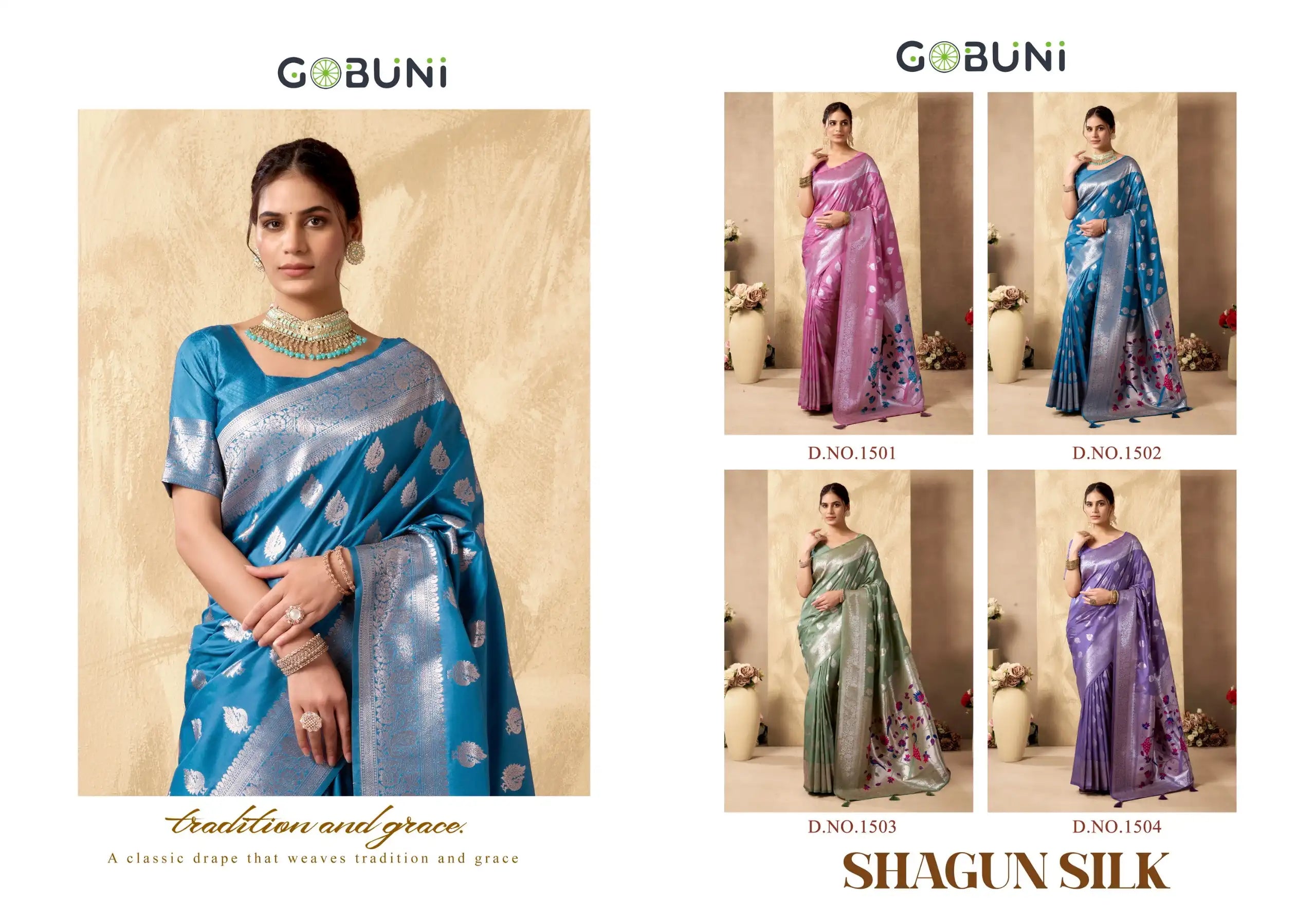 Gobuni Sarees Crafted From Shagun Silk Combine Exquisite Craftsmanship With Luxurious Fabric