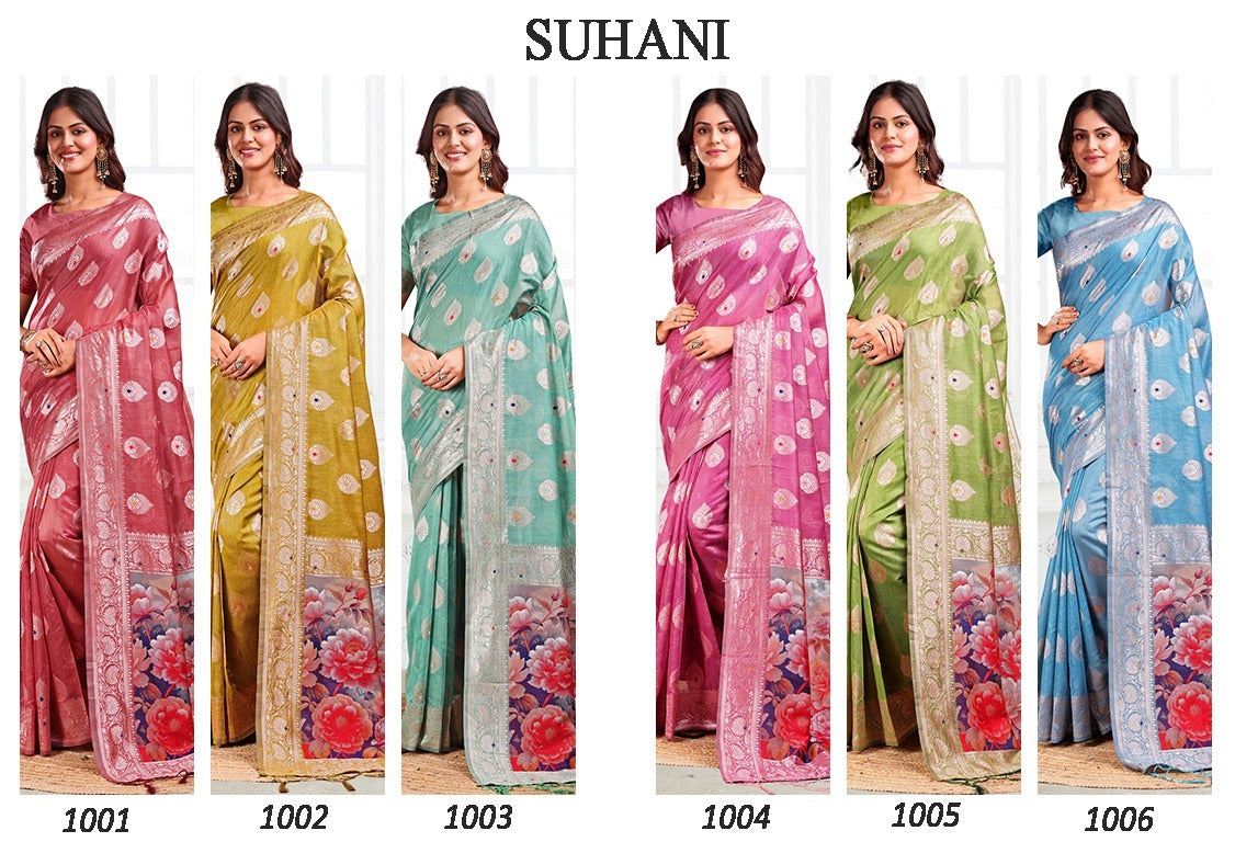 ASTITA Classic Floral Silk Saree Collection