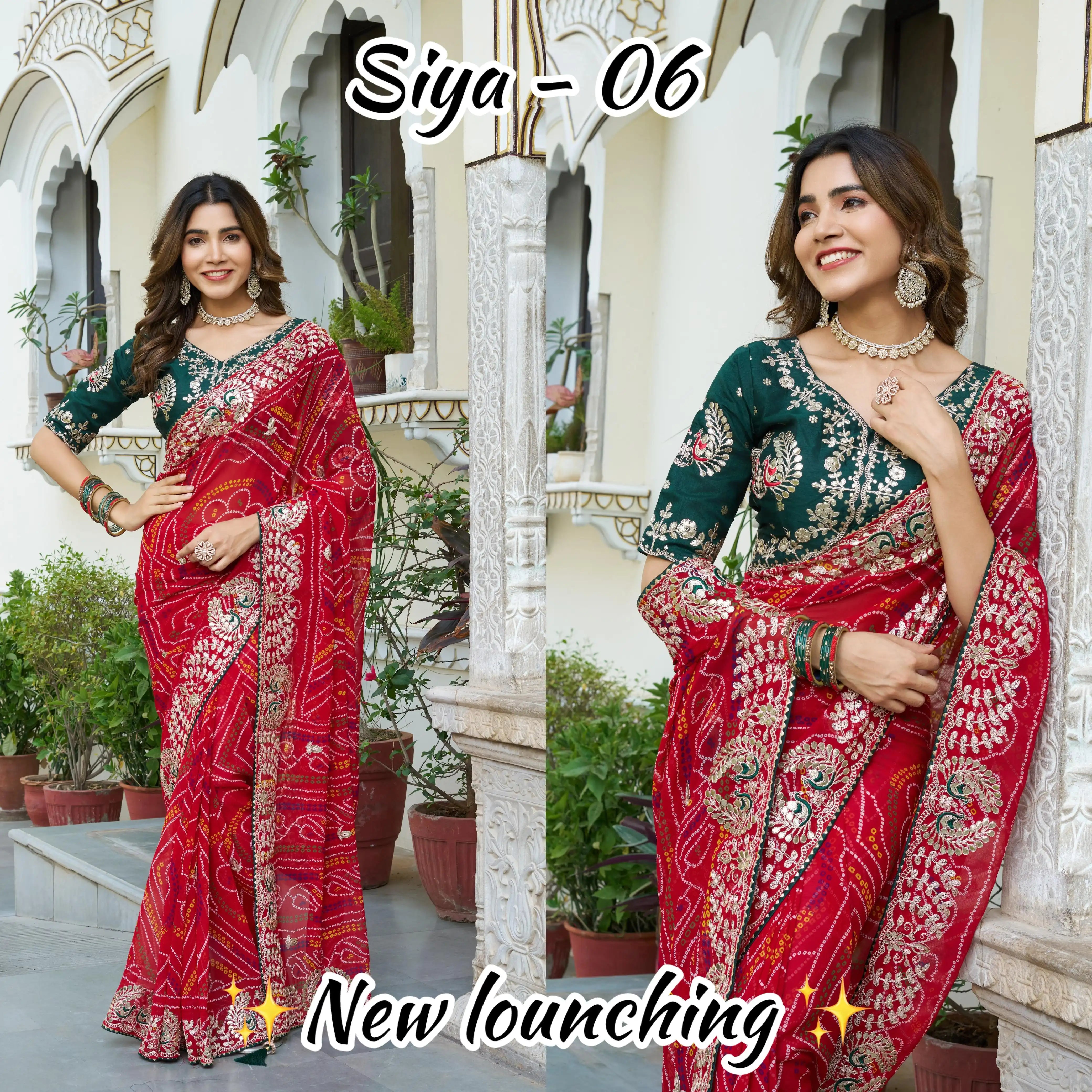 SIYA CREATION Presents Exquisite Sarees Made From Pure Bandhej Fabric