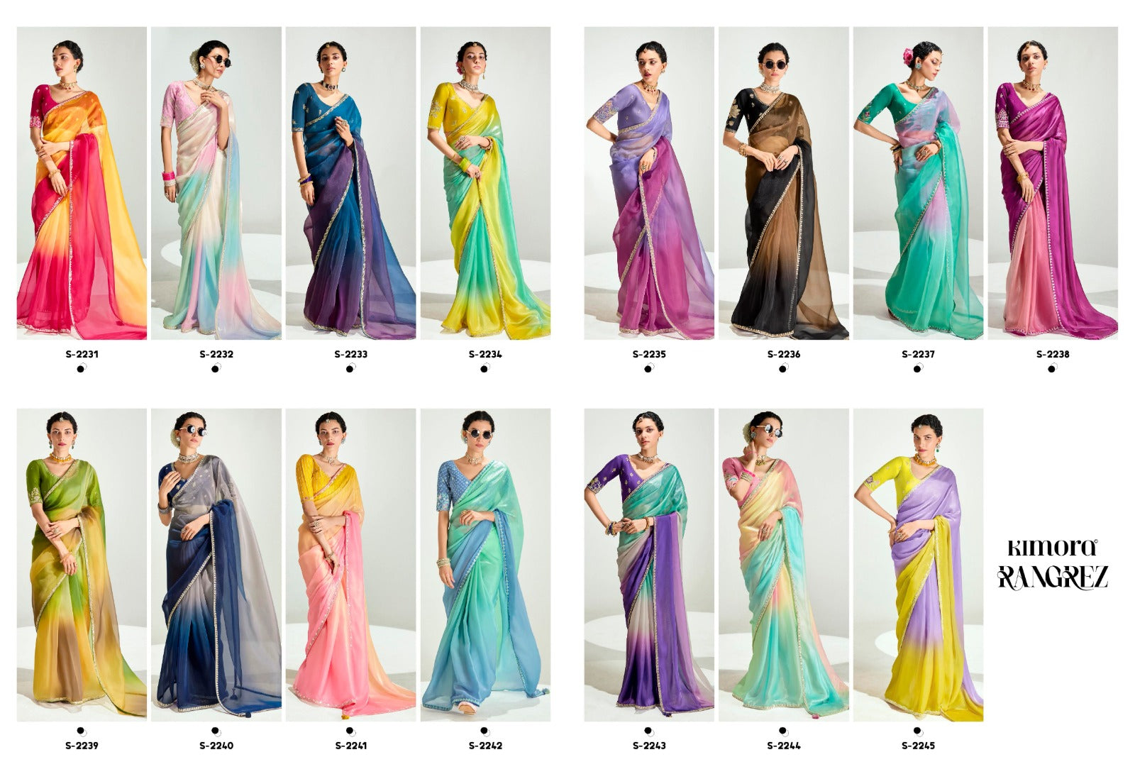 KIMORA RANGREZ Elegant Ombre Saree Collection