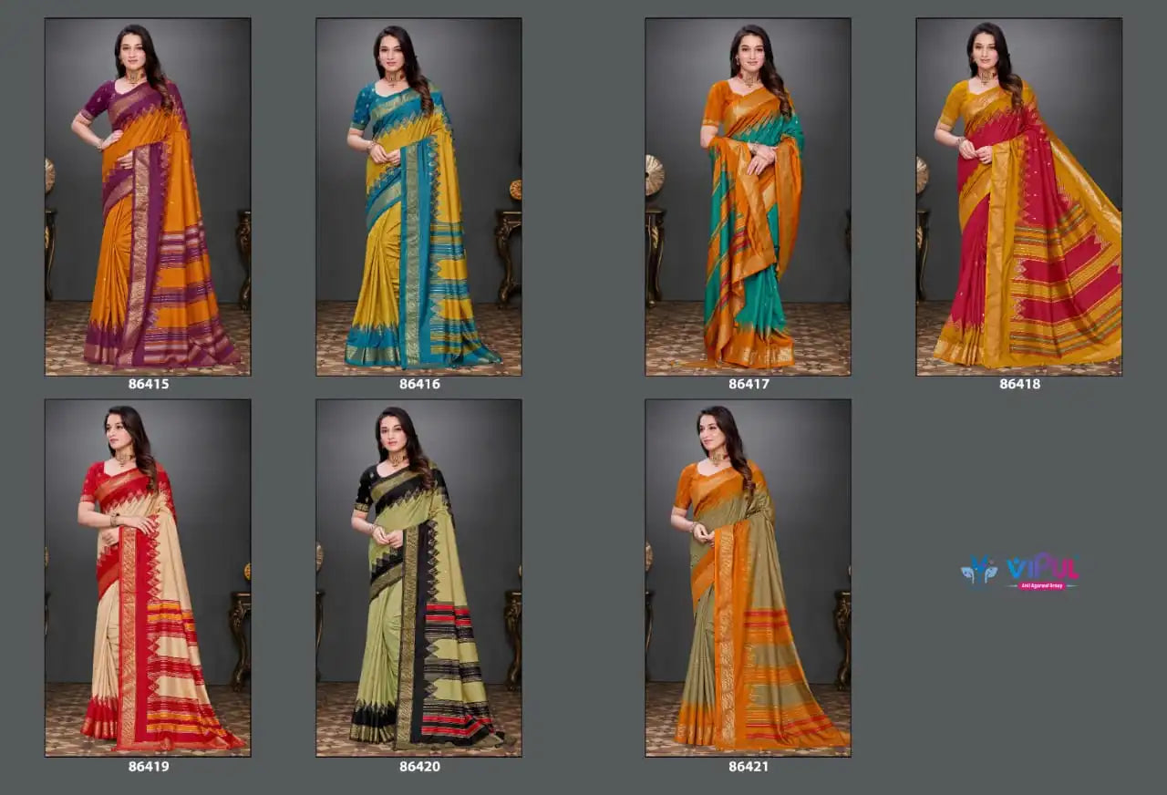 Vipul Sarees Made From Soft Silk Offer A Refined Blend Of Comfort And Elegance
