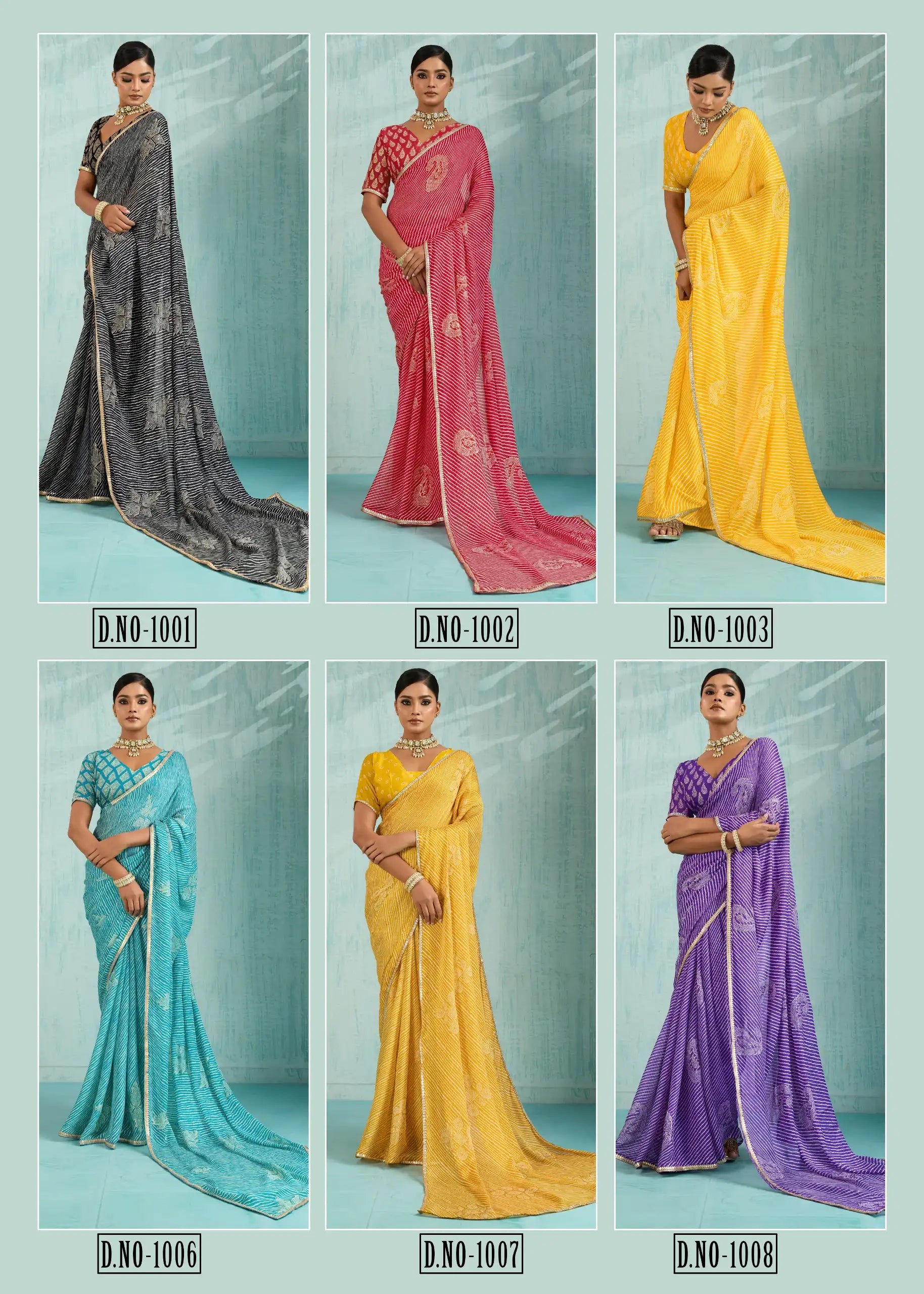 Stavan Sareesc Feature Premium Pure Chiffon Fabric Enhanced With Delicate Foil Work