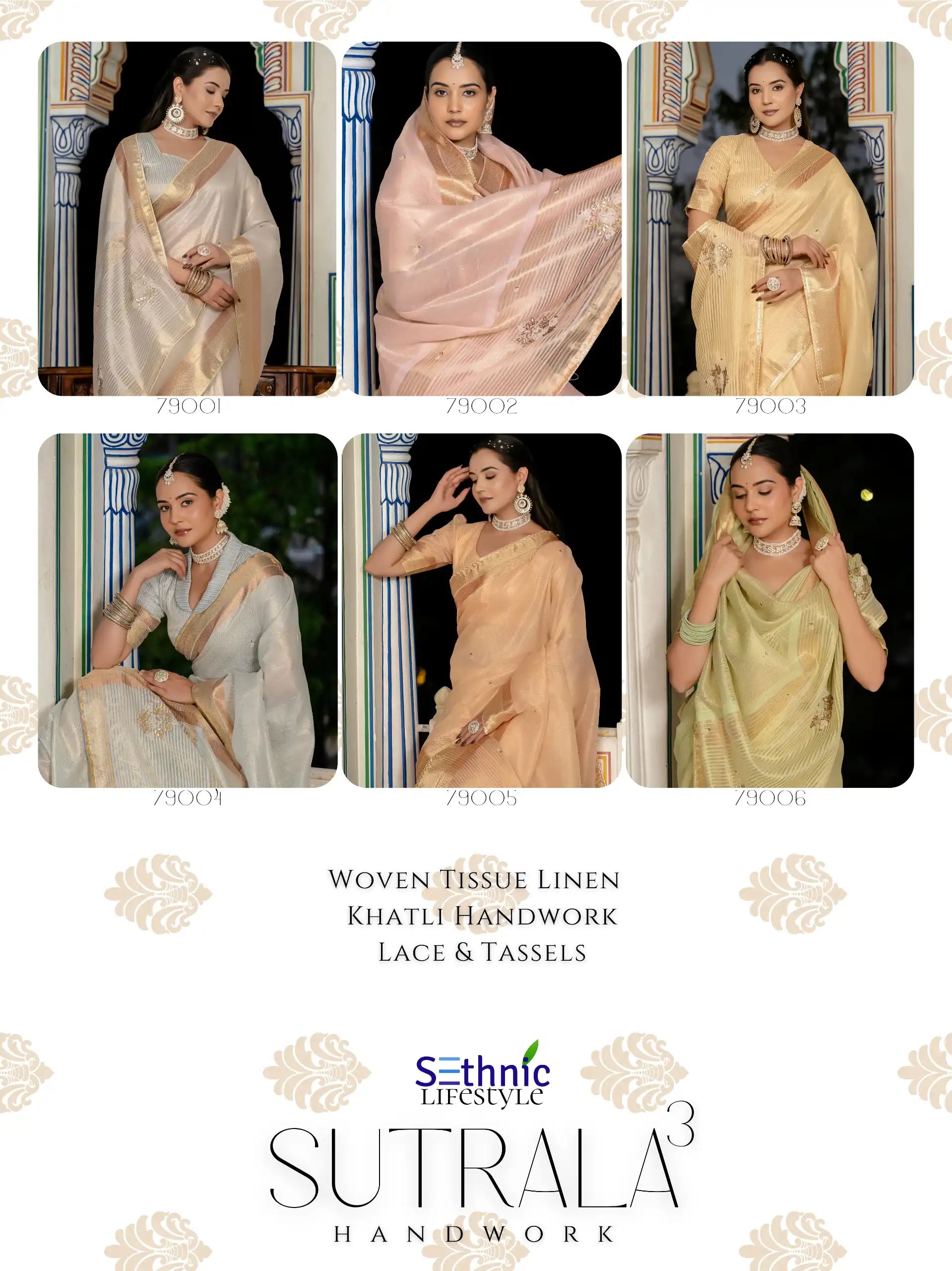 Sethnic Sarees Combine The Delicate Texture Of Tissue With The Natural Strength Of Linen