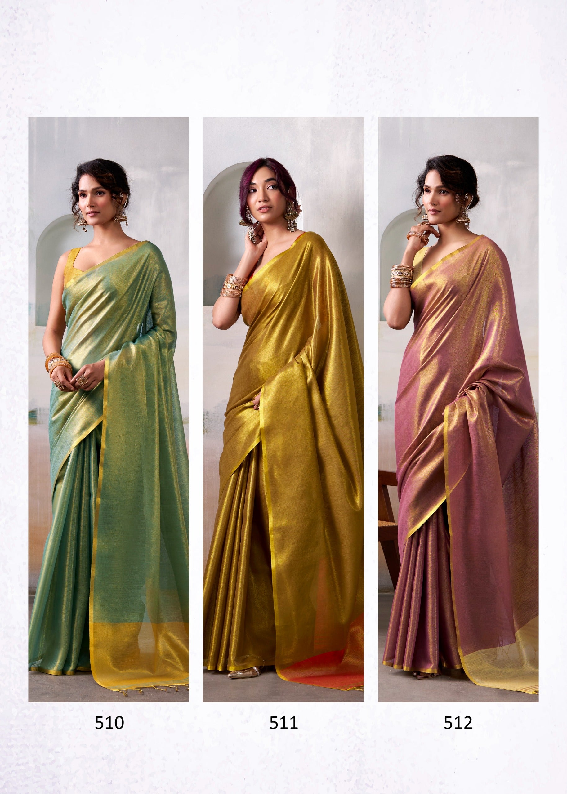 Rajpath Fabrics Sarees With Pure Handloom Tissue Sarees With Vibrant Color