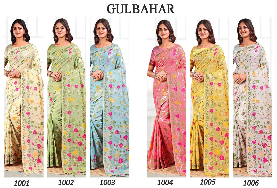 AstitA Gulbahar Floral Printed Saree Collection – Elegant and Vibrant Designs