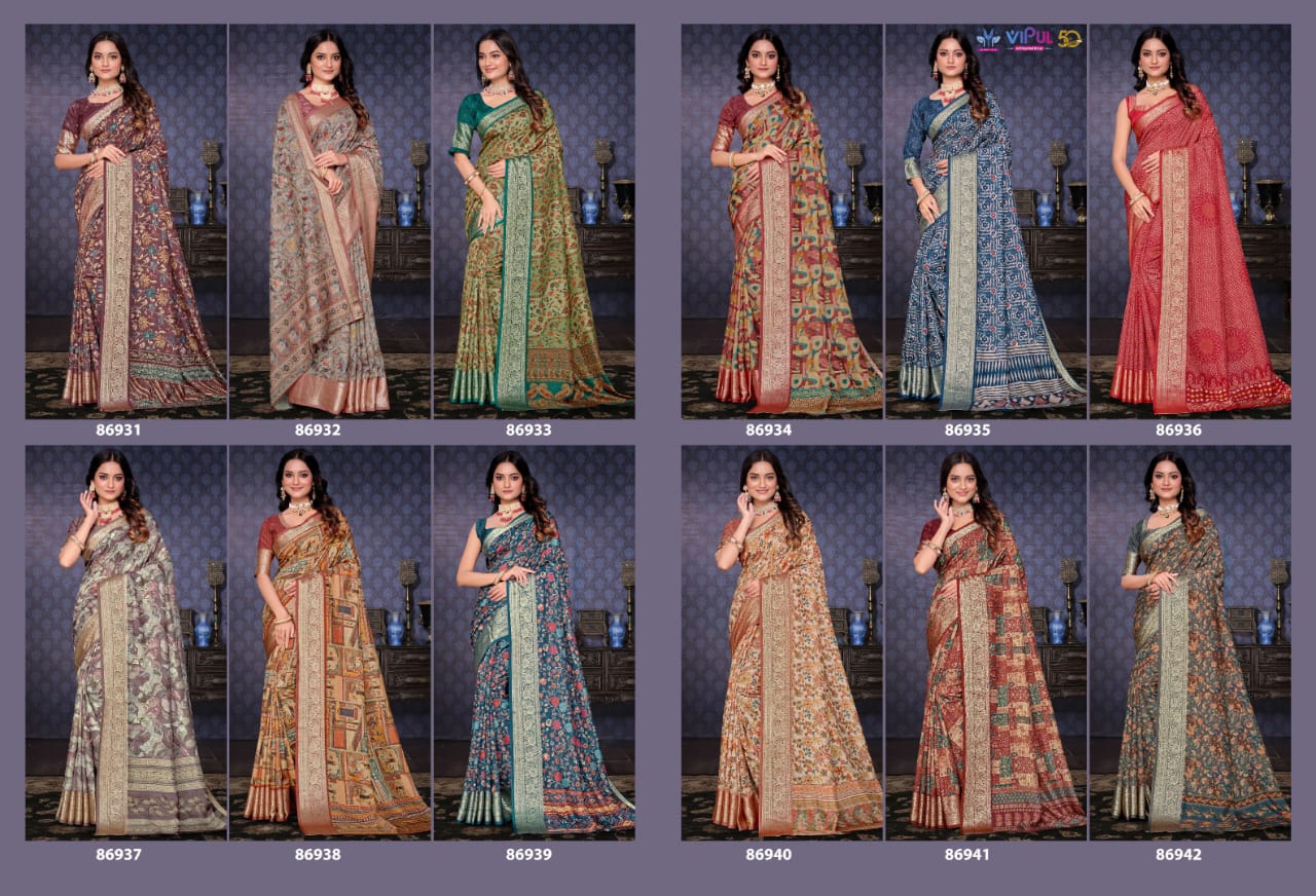 Vipul Saree Elegant Printed Saree Collection – Traditional and Stylish Designs