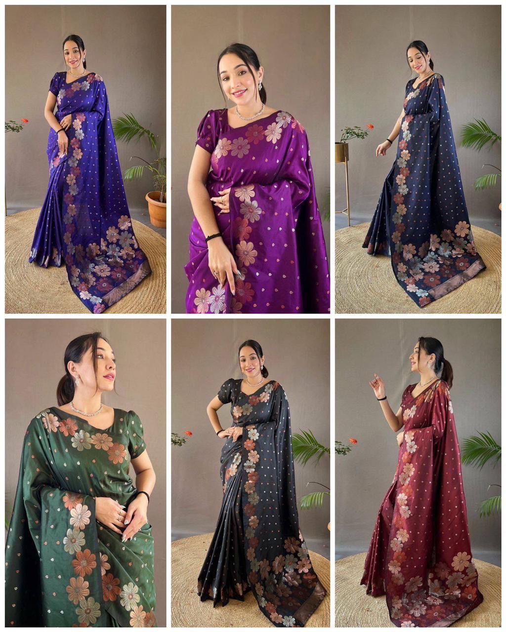 KASTURI TRENDZ Floral Elegance Saree Collection