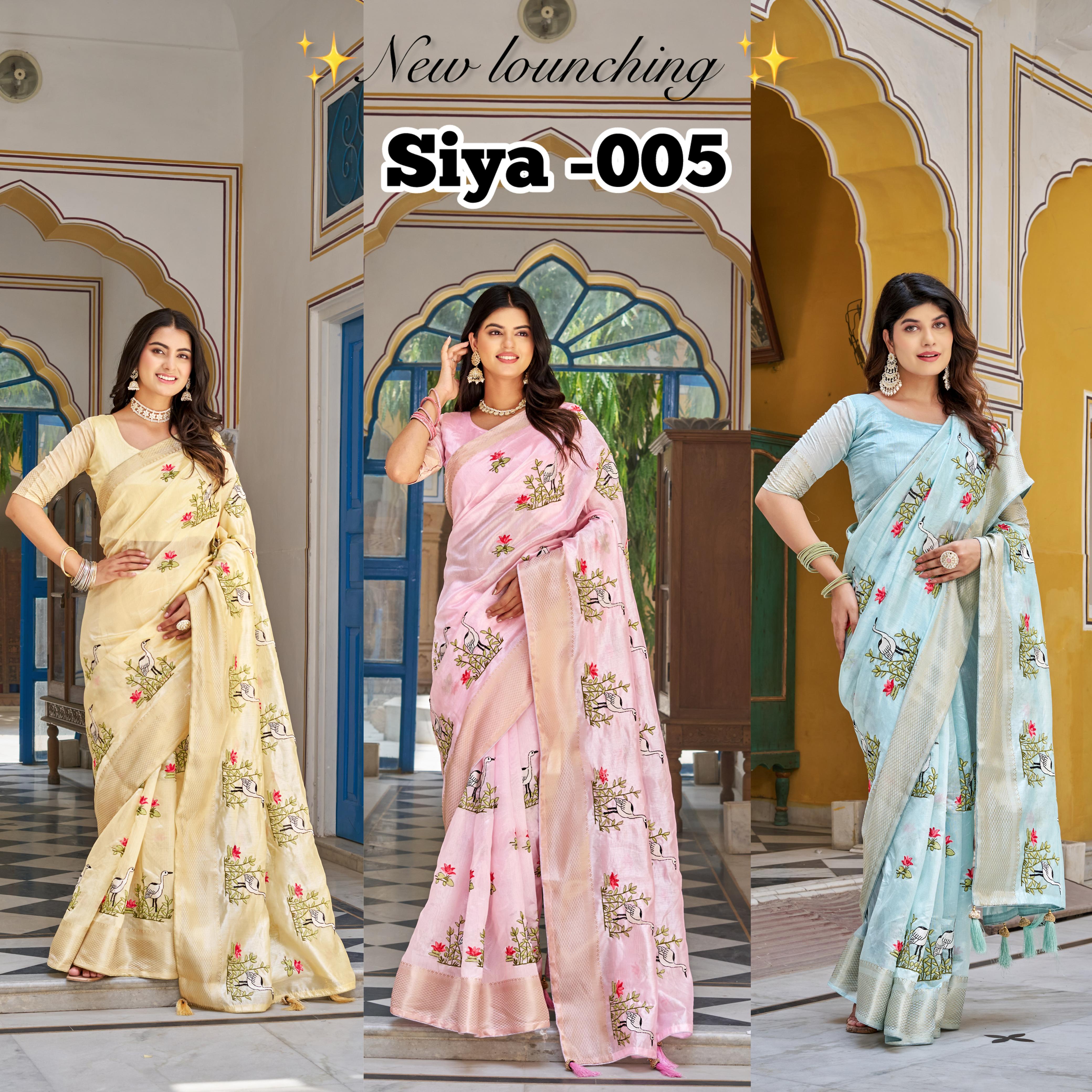 Siya Creation Saree Are Crafted With High Quality Of Kota Crystal And Thread Work
