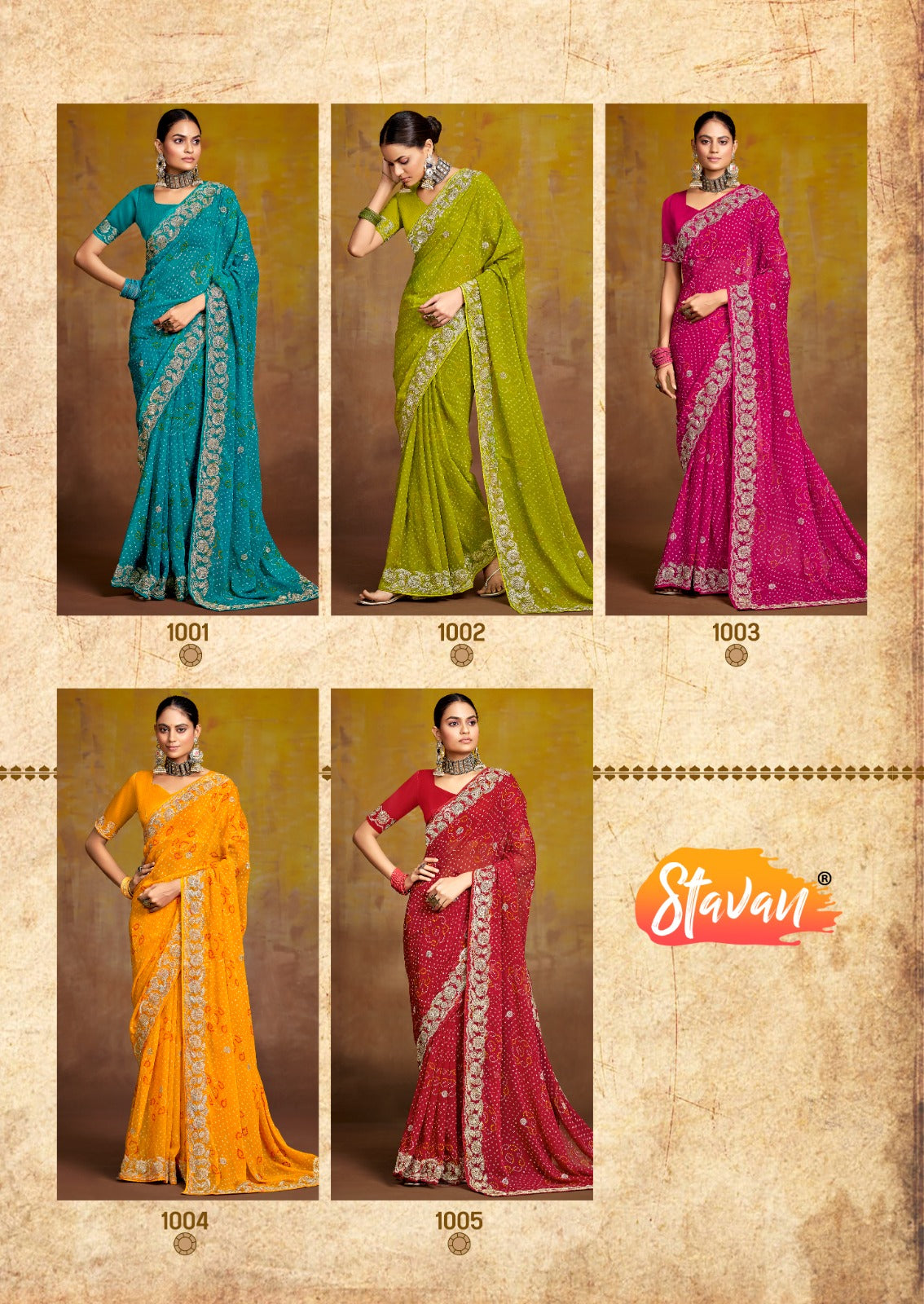 Stavan PITHA EMBROIDERY WORK Sarees