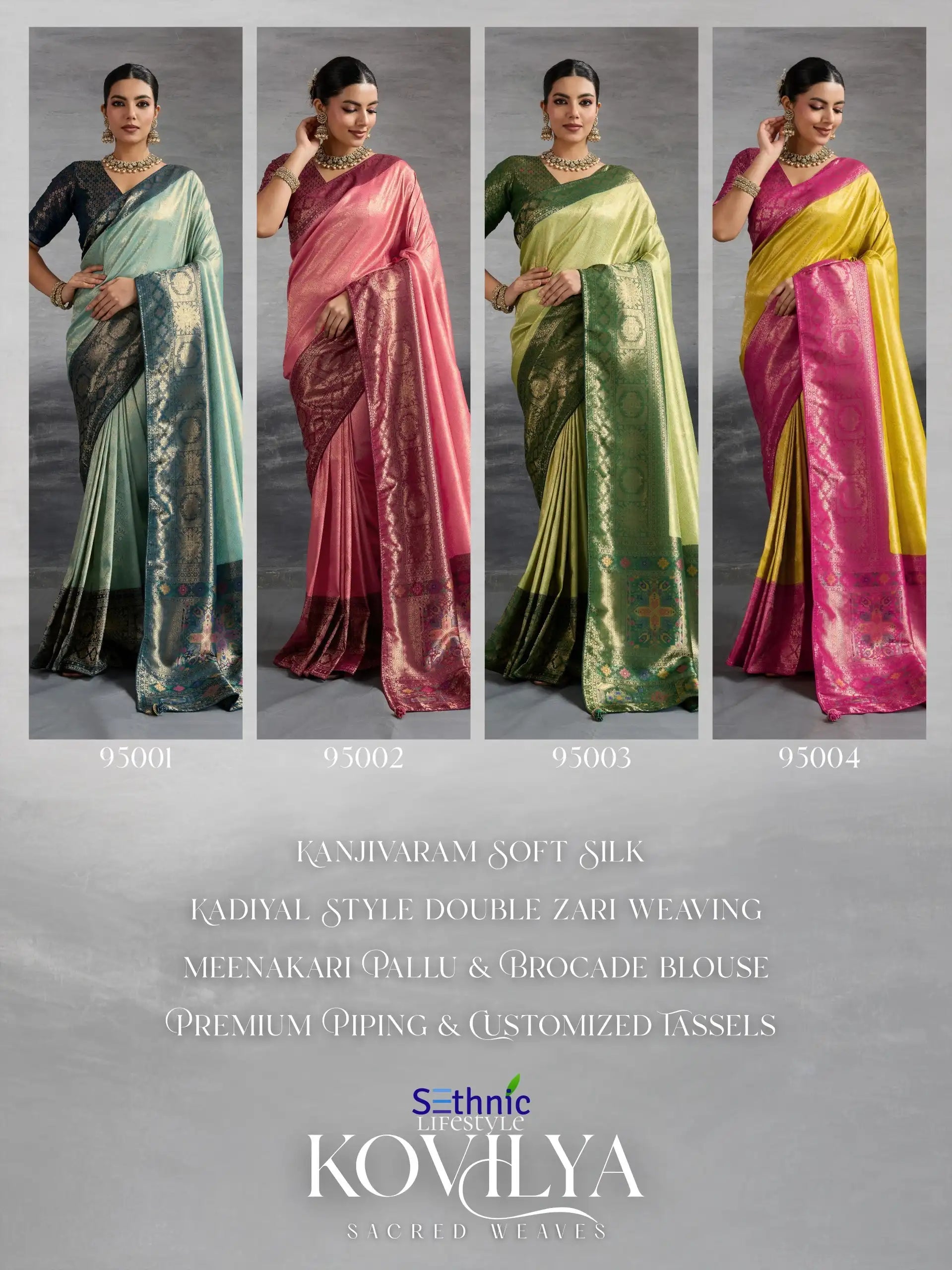 SETHNIC LIFESTYLE Saree Made From Premium Kanjivaram Soft Silk Combines Traditional Craftsmanship