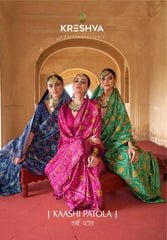 KRESHVA Sarees Showcase Exquisite Craftsmanship Using Super P.V. Silk 8001 Renowned
