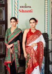 KRESHVA Sarees Combine The Lightweight Elegance Of Georgette Fabric With The Intricate Artistry