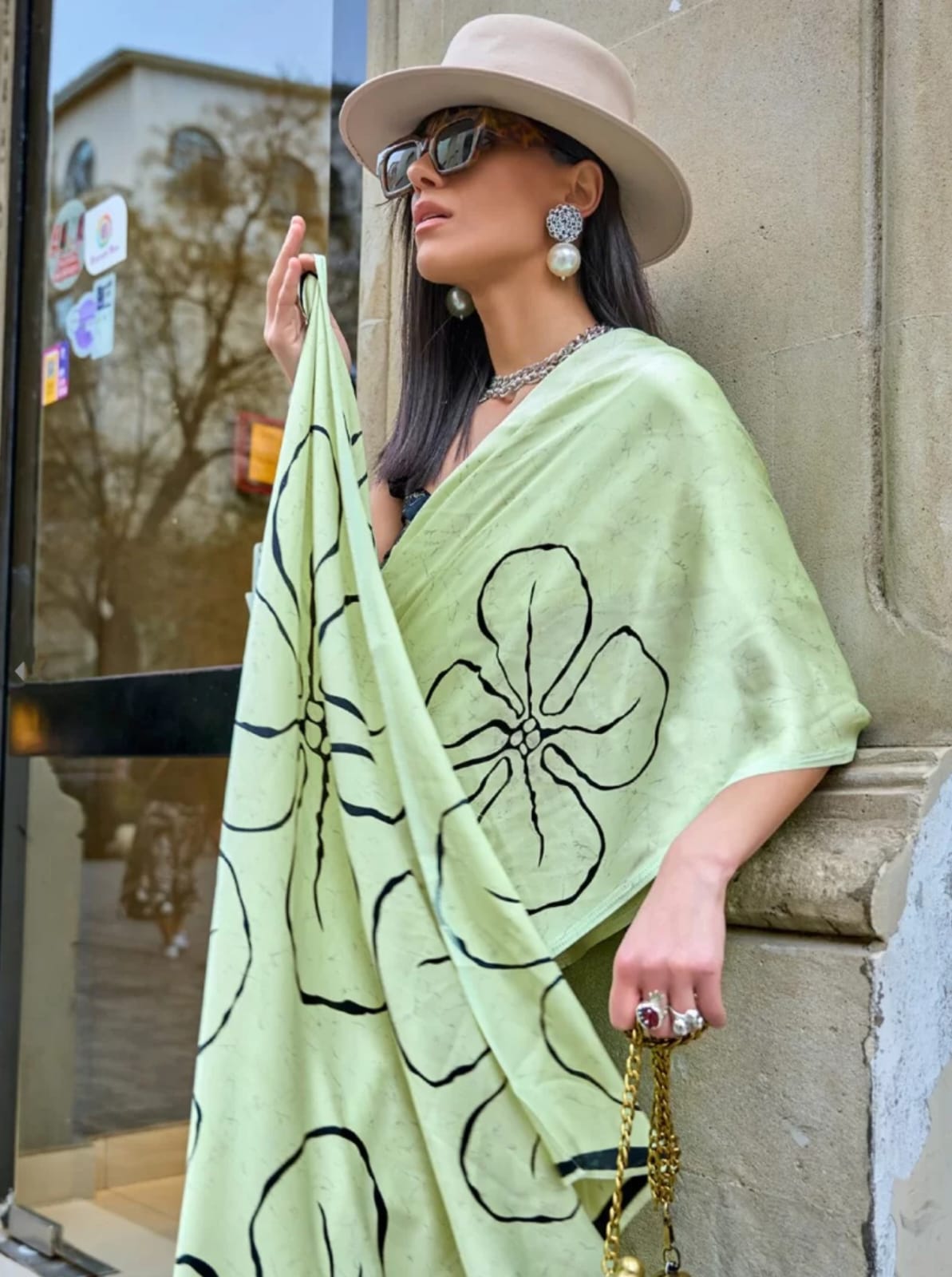 Sudha Sarees Are Highly Crafted By Original Japan Satin with Smooth Texture