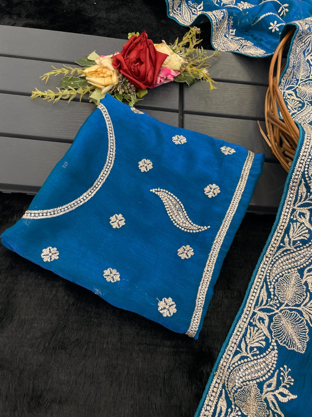 Jr Soft Heavy Blooming Zari Design Sarees