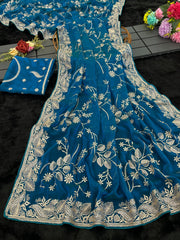 Jr Soft Heavy Blooming Zari Design Sarees