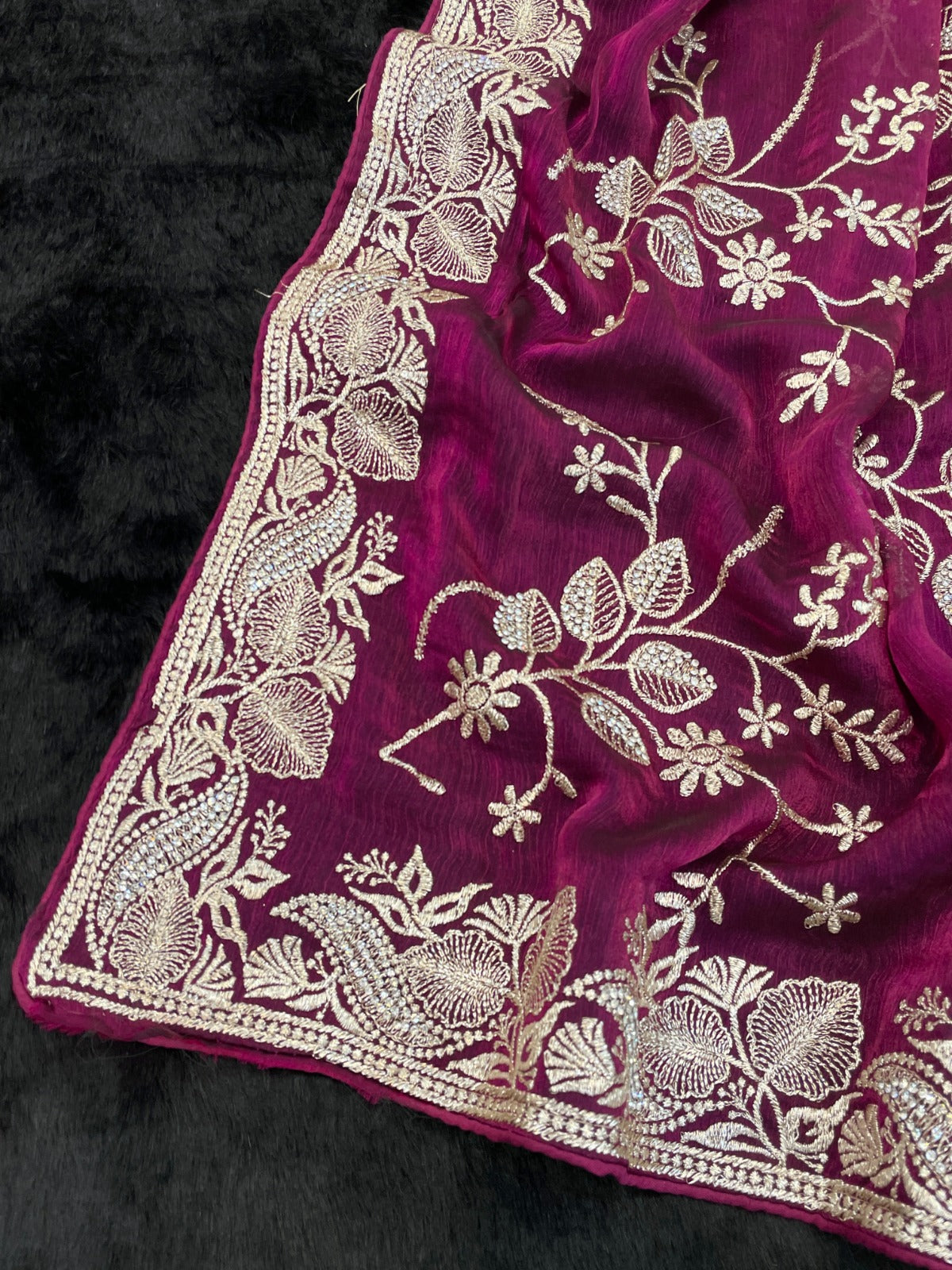 Jr Soft Heavy Blooming Zari Design Sarees