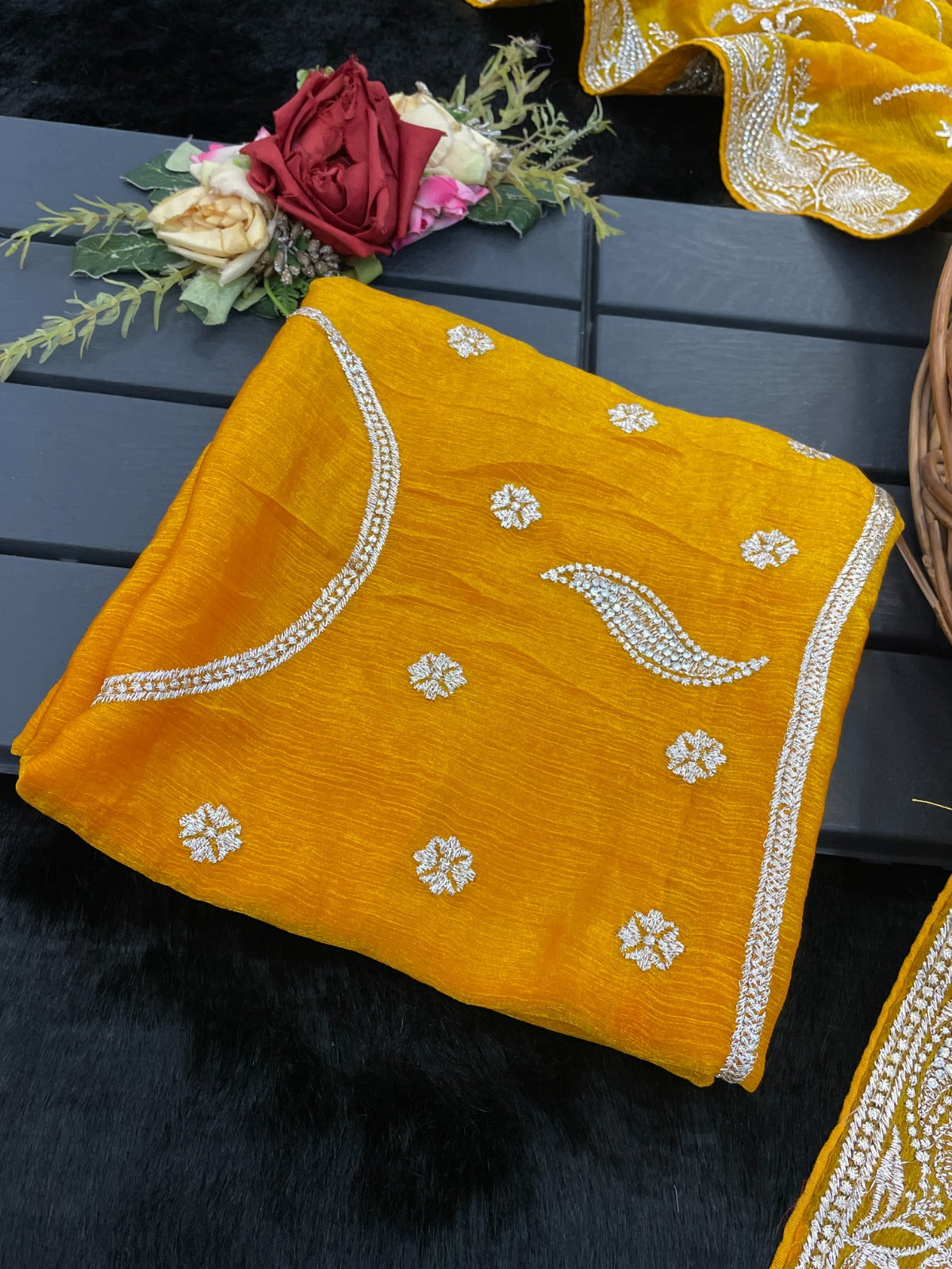 Jr Soft Heavy Blooming Zari Design Sarees