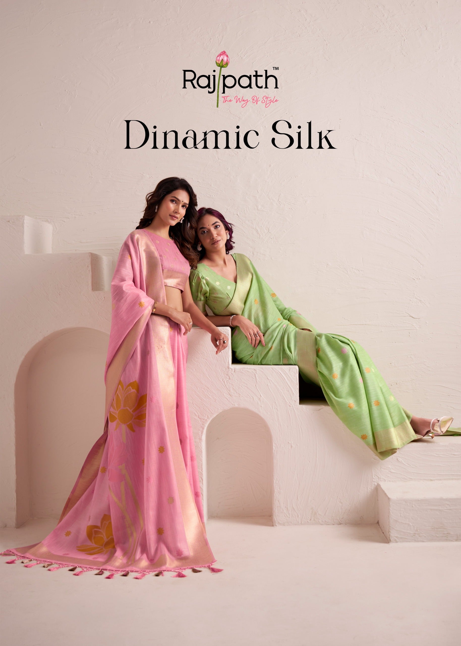 Rajpath Fabrics Dynamic Silk Sarees With Jacquard Pallu