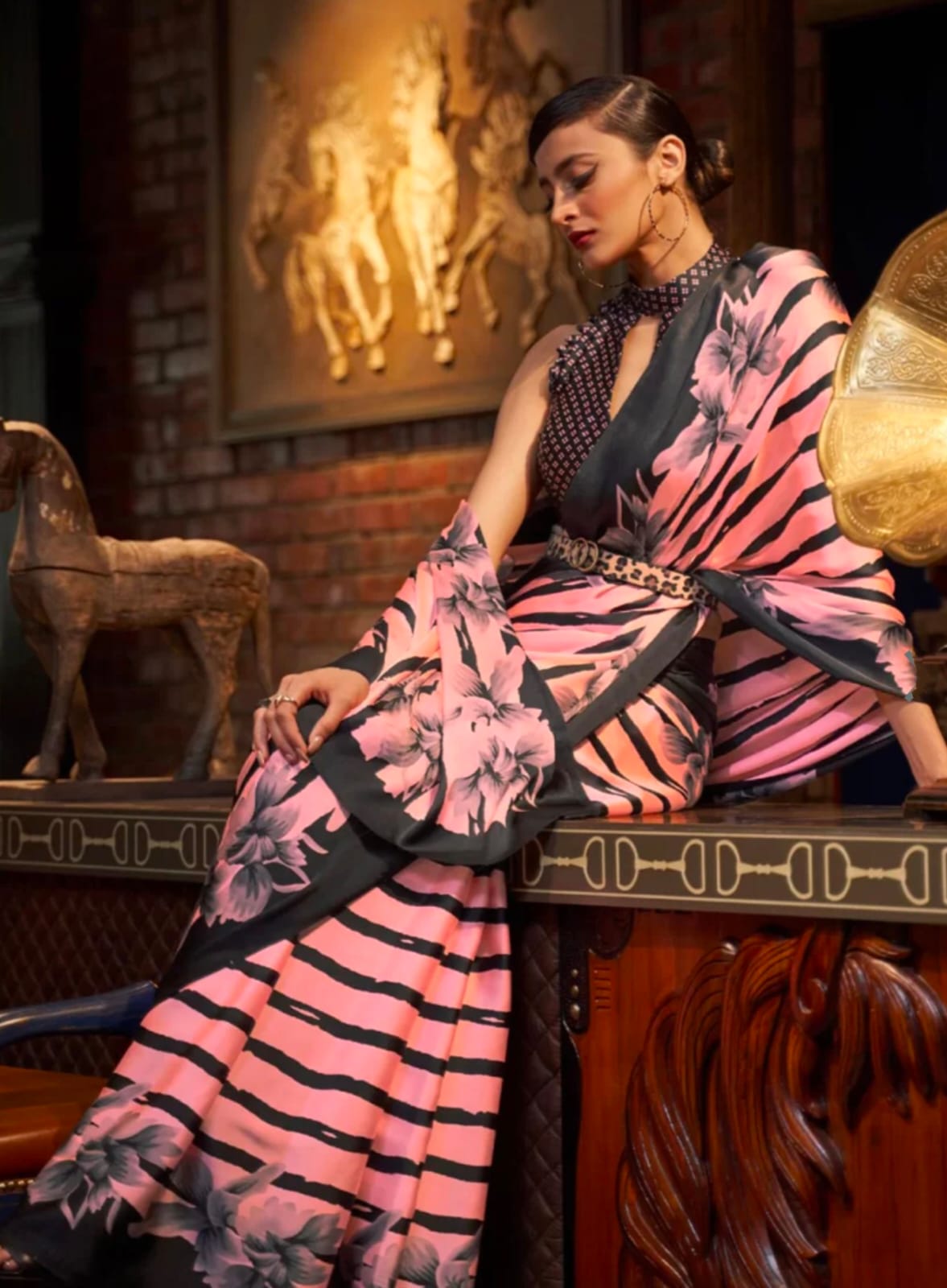 Sudha Sarees Are Highly Crafted By Original Japan Satin with Smooth Texture