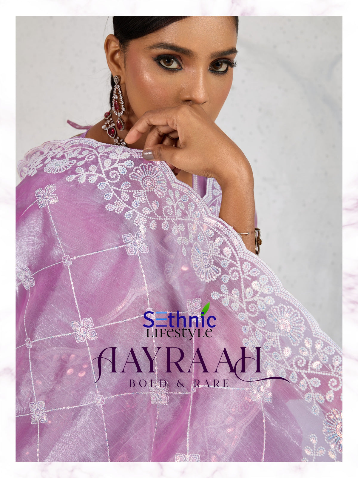 Sethnic Aayraah Burberry Saree Collection – Elegant Scintillating Embroidery and Couture Blouse