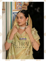Sethnic Sarees Combine The Delicate Texture Of Tissue With The Natural Strength Of Linen