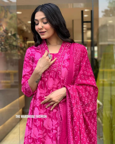 Pink Cotton Aliya Style dress