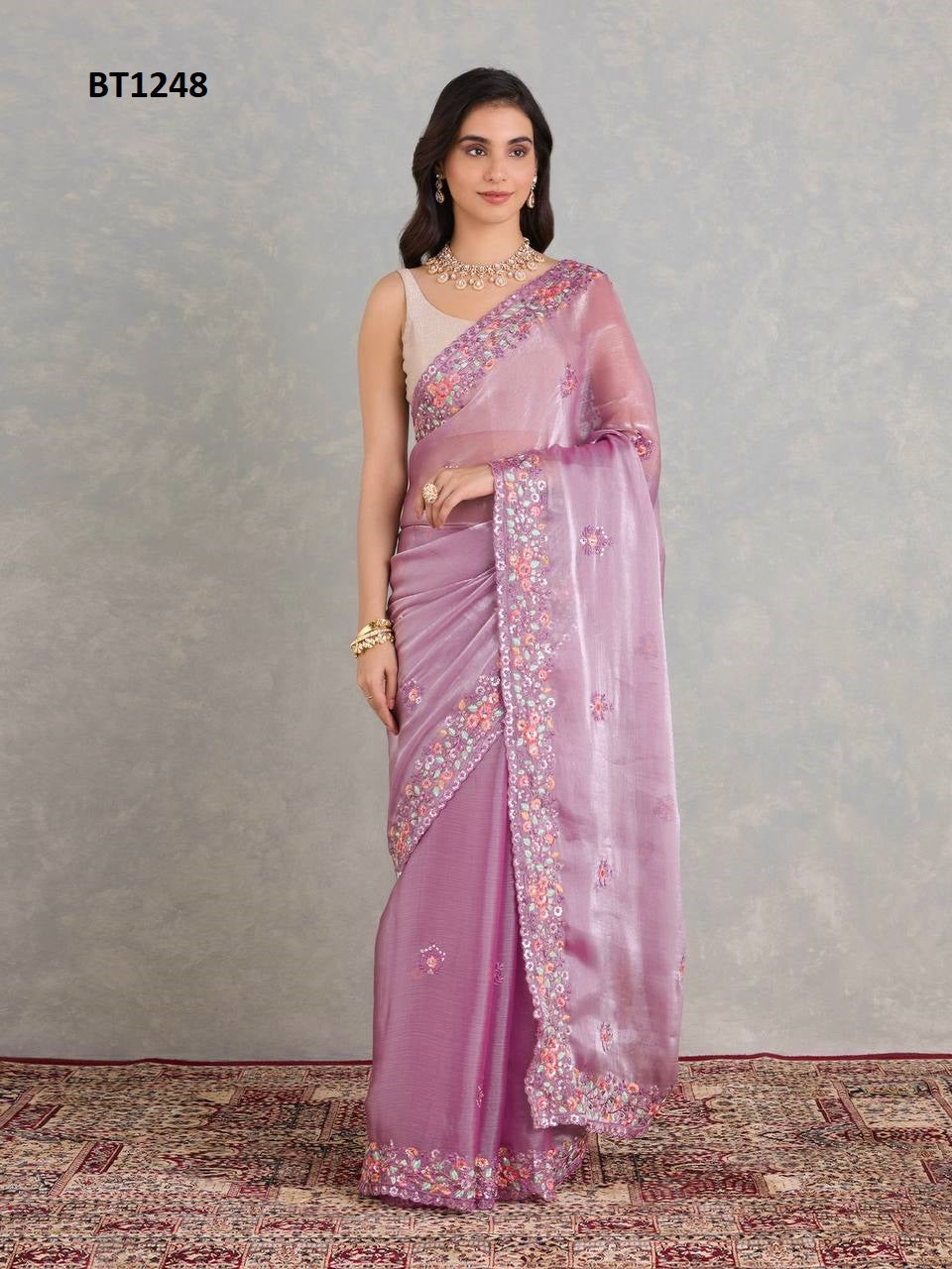 New Festivel Wear Pure Soft Jimmy  Choo Silk Saree