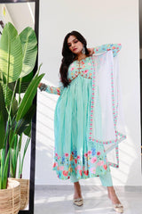 Ramzan Special Wear Aliya Cut Dresses Dupatta Pant
