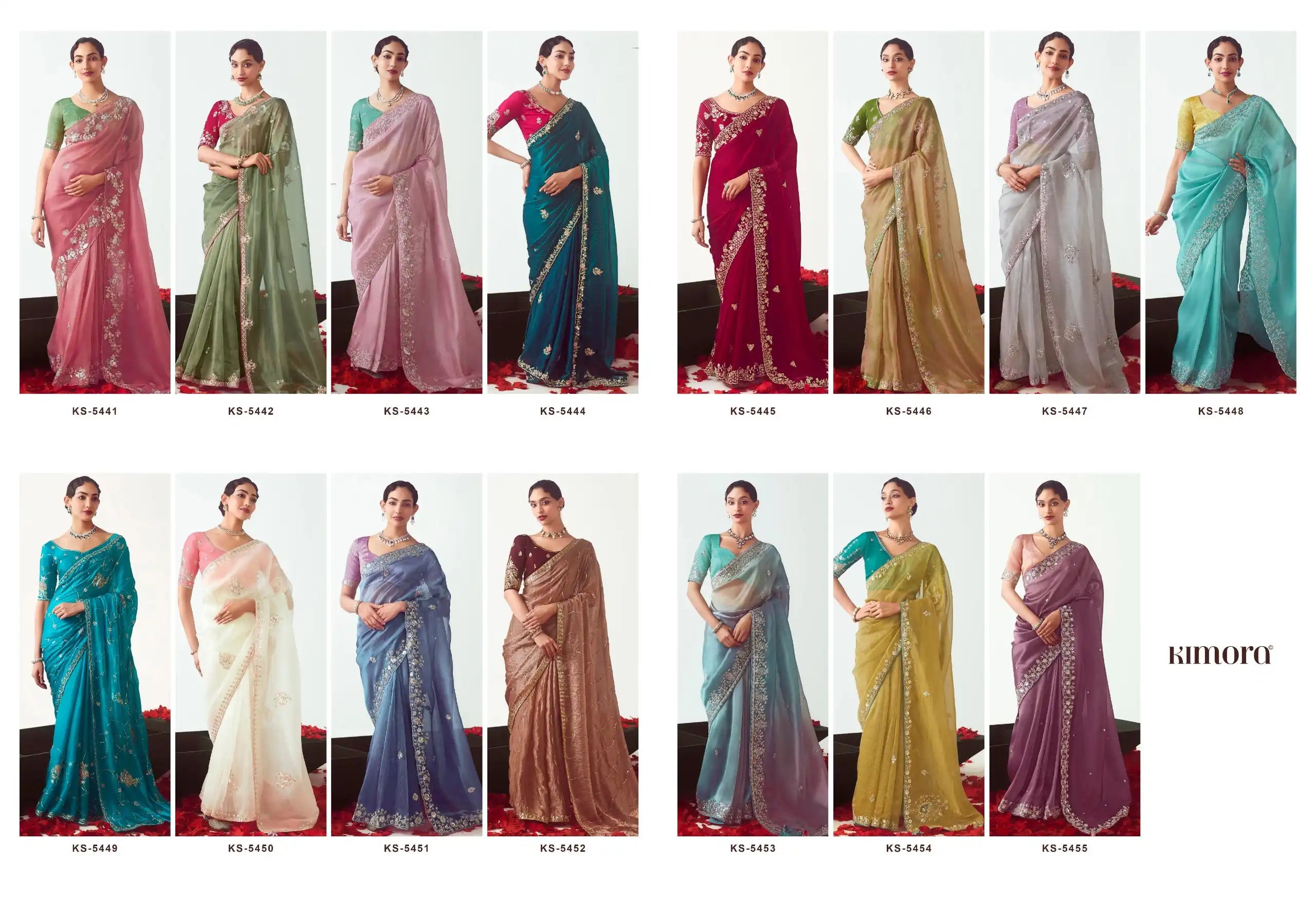Kimora Sarees Showcase Exquisite Craftsmanship With Their Fancy Fabric And Intricate Embroidery Work
