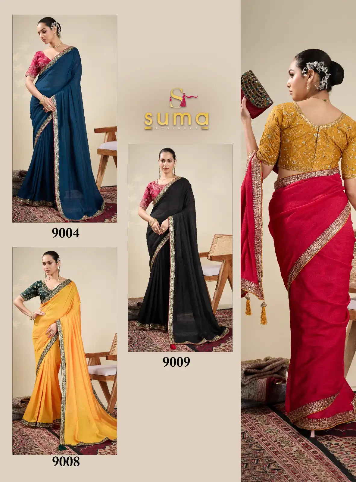 SUMA DESIGNER Sarees With Vichitra Fabric Offer A Unique Blend Of Elegance And Comfort