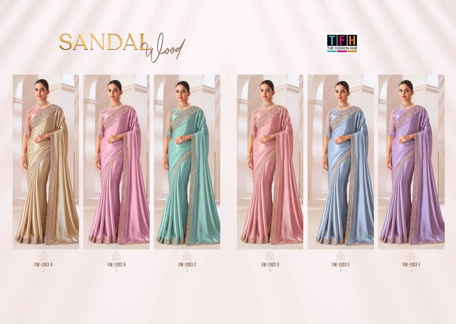 The Fashion Hub Sarees Are Highly Crafted With Satin Chiffon Fabric With Vibrant Color