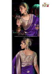 Kira Sarees Showcase Exquisite Pure Silk Fabric Enhanced By A 3D Woven Pallu